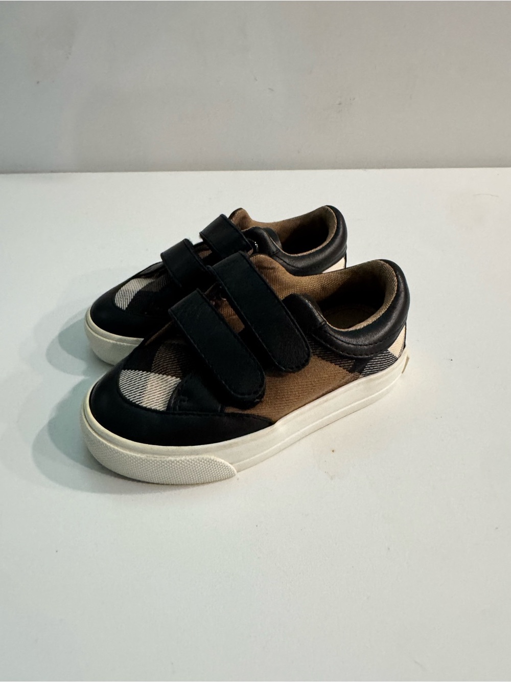 Burberry Brown and Black kids shoes 4 toddler